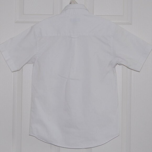 CHAPS Girls Short Sleeve White Button-Down Shirt, Size 10 (Bust: 33") - Picture 2 of 3
